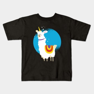 UNICORN ALPACA mama llama cute Kids T-Shirt